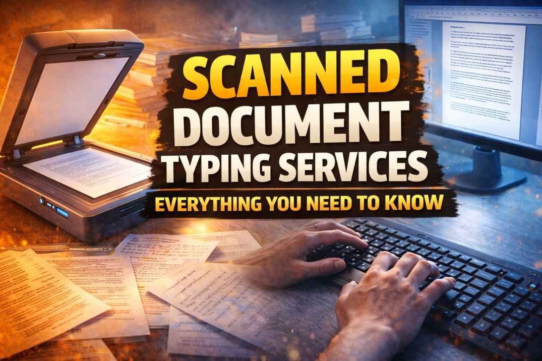 scanned document typing services