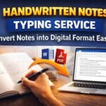 handwritten notes typing service