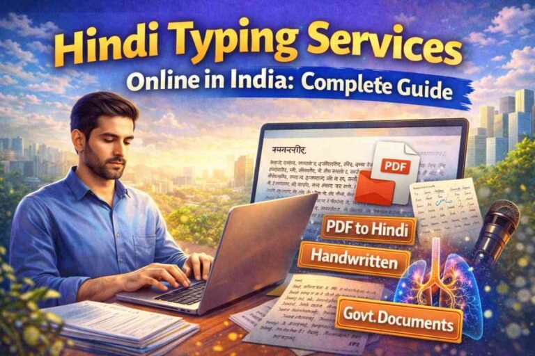 Hindi typing services online