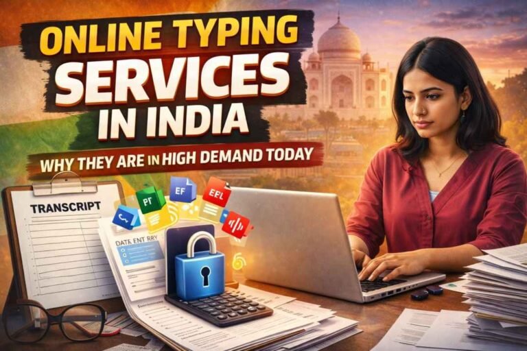 online typing services in India